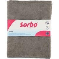 Sorbo Microfibre Floor Cloth, Streak Free, Super Absorbent, Multi-Purpose, Perfect for Car Cleaning and House, 50cm X 60cm