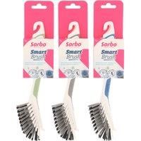 Sorbo Smart Brush, Washing Up Brush with Non-Slip Soft-Grip Handle, Durable and Long Lasting Heat Resistant Fibres, The Perfect Dishbrush that can be recharged with with the Dishwasher