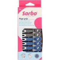 Sorbo Extra Grip Clothes Pegs, Laundry Pegs, 20 Pack, UV Protection, Extra Stong, Additional Grip, Laundry Essential, Household Essential, Green