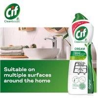 Cif Cleanboost Original Multi-Surface Cream Cleaner, Streak-Free, 750Ml, Fresh Scent, 6 Pack