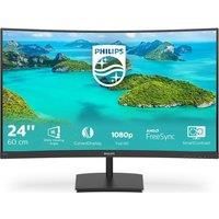 PHILIPS 241E1SCA Full HD 24inch Curved VA LCD Monitor - Black