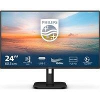 PHILIPS 24E1N1300A - 24 Inch FHD Monitor, 100Hz, IPs, 1ms, USB-C power delivery, Speakers, Flicker Free, LowBlue mode (1920 x 1080, 250 cd/m², HDMI 1.4 / USB-C)