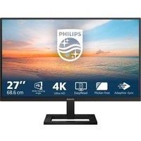 PHILIPS 27E1N1900AE - 27 inch Ultra HD monitor, height adjustable, speaker, HDR10 (3840x2160, 60 Hz, 2x HDMI 2.0, USB-C (65W PD), USB Hub) black