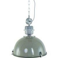 Steinhauer Bikkel - olive green industrial hanging light