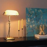 Steinhauer Ancilla desk lamp, adjustable, bronze/yellow