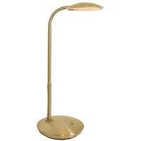Steinhauer Zenith - brass-coloured LED table lamp with dimmer