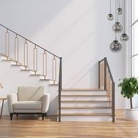 Steinhauer Bollique glass pendant light, black, 5-bulb