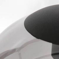 Steinhauer Bollique glass pendant light, black, 3-bulb