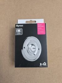 Byron DBW-21075 Round Door Bell Push Polished CHROME