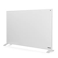 Princess Smart Infrared Panel Heater, 540 W, Free App & Voice Control, Low Energy Consumption, Timer, Adjustable Thermostat, Free Standing or Wall Mounted, 01.348054.02.001, White