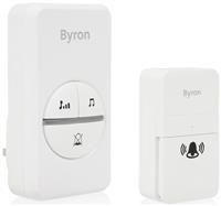 Byron DBY-23442BS Wireless Doorbell Set - Kinetic Energy - White