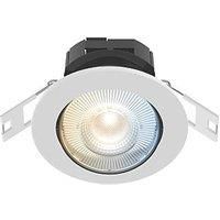 Calex SMD 220-240V 2700-6500K Adjustable Tilting Head LED Smart Downlight With Variable White Light White 4.9W 345lm (934RT)
