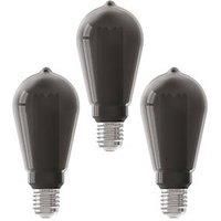Calex Fiber Titanium ES ST64 LED Light Bulb 40lm 4W 3 Pack (934RC)
