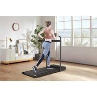 Under Desk Treadmill,2-in-1 Folding Treadmill with Side Handrail,LED Monitor and Remote Control