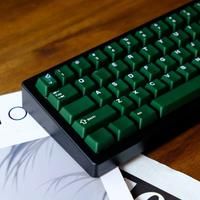 114 Keys Cherry Double Shot Semitranslucent Keycaps For Tkl Mechanical Keyboard Gaming No Pad Keys
