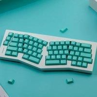 JCM Cherry Profile PBT Material Double Shot Keycaps Tifiny Blue TKL Mechanical Keybaord Alice Key