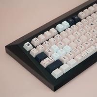 JCM Cherry Keycaps PBT Material Instagram DyeSub 7u Space Bars Key Caps 129 Keys Big Set For