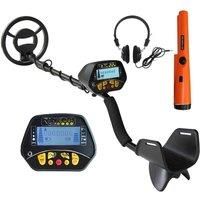 High Sensitivity Metal Detector MD-3028 Metal Detecting Pinpoint Waterproof Search Coil Ferrous and