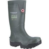Dunlop FieldPro Thermo+ - Unisex Full Safety Sneaker Fit Waterproof Work Boots, Green, Thermal Insulated and Slip-Resistant Wellies with Composite Toecap for Outdoor and Farm Use - EU39, UK6