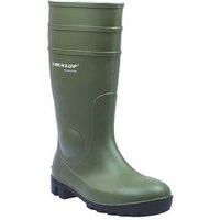 Dunlop Protomastor Safety Wellington Work Boots Green (Sizes 3-13)