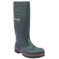 Dunlop Protective Footwear Dunlop Acifort Heavy Duty A442631, Rubber Boots Unisex Adults, Green (Green), 9.5 UK (44 EU)