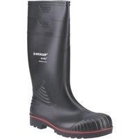 Dunlop Acifort Heavy Duty - Unisex Knee High Full Safety Waterproof Work Boots, Black, S5 Rated Antistatic and Slip Resistant PVC Wellies with Steel Toecap for Outdoor and Industrial Use - EU40, UK6.5