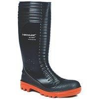Dunlop Acifort Ribbed 252931 black steel toe-cap/midsole safety wellington boot