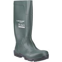 DUNLOP JobGUARD - Unisex Heavy Duty Waterproof Industrial Work Boots, Heritage Green, Chemical and Slip Resistant PVC Wellies with Steel Toecap and Midsole for Outdoor and Construction - EU38, UK5