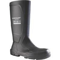 Dunlop JobGUARD - Unisex Full Safety Waterproof Industrial Work Boots, Black, Chemical and Slip Resistant PVC Wellies with Steel Toecap and Midsole for Outdoor and Construction - EU39, UK6