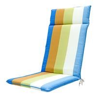 Madison Outdoor High Back Cushion, Vivero Azure