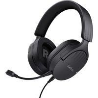 Trust Gaming GXT 489 Fayzo Gaming Headset, 85% Recycled Plastics, for PC, PS5, PS4, Xbox Series X|S, Switch, Mobile, 3.5 mm Jack, Over-Ear Wired Headphones with Noise Canceling Microphone - Black