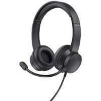 Trust Ayda On-Ear USB PC Headset with Mic, Lightweight Design, Adjustable Headband, 1.8m Cable, Wired Headphones with Microphone for Computer, Laptop, Mac, Desktop, Home Office, Teams, Zoom - Black