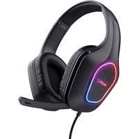 Trust Gxt416 Zirox Rgb Led Lightweight Gaming Headset For Pc, Laptop, Black