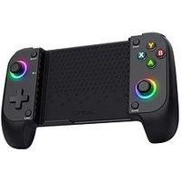 Trust GXT 735 Mylox Bluetooth Mobile Gaming Controller for Iphone/Android / PS5 / Xbox, 12h Playtime, Dual Feedback Vibration, RGB Lighting, Handheld Phone Controller Wireless Gamepad, Black