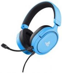 Trust Gaming GXT 498B Forta [Officially Licensed for PlayStation 5] Gaming Headset for PS5 / PS4, 1.2m Cable, 50mm Drivers, 3D Audio, Detachable Microphone, Wired Over-Ear Headphones with Mic, Blue