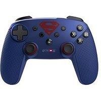 GXTrust 542SM Muta Superman Licensed Wireless Controller Bluetooth / 2.4GHz / USB, Rechargeable Battery, Vibration Feedback, Nintendo Switch Controller, Gamepad PC Console iOS Android Windows, Blue