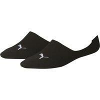 Puma Footie 2 Pack Invisible Trainer Liner Sock,141011001200035 , BLACK , UK 2.5-5 (35-38 EU)