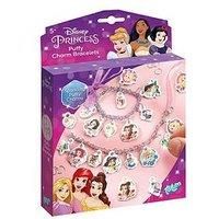 Totum Disney Princess Jewellery Craft Set - Charm Bracelets Making with Disney Princess and Ribbons Gift for Girls from 5 Years