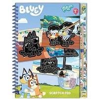 Totum Bluey Interactive Scratch Pad Art Activity Kit And Colouring Book Sheets