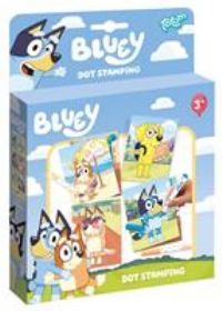 Totum Bluey Creative Dot Stamping Colouring Activity Kit With 6 Cards And 3 Pens