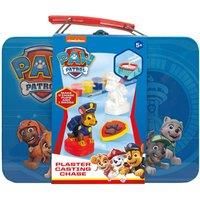 Paw Patrol kit for making plaster figures in a nice gift box, 6 colors, brushes