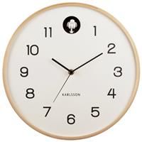 Karlsson Natural Cuckoo Wall Clock - WHITE (KA5886WH)