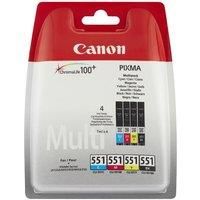 Multipack of 551 Genuine Original Printer Ink Cartridges for Canon Pixma! NEW!