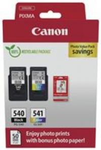 Canon PG-540/CL-541 Ink Cartridge + Photo Paper Value Pack