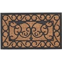 Esschert Design Rubber doormat/cocos L, RB08, Rubber and coir, 75x45x1 -