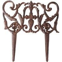 Esschert PS18 Fallen Fruits Small Design Fence, Brown