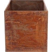 Fallen Fruits Low Rectangular Rust Planter