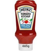 Heinz 50% Less Sugar & Salt Tomato Ketchup 665g