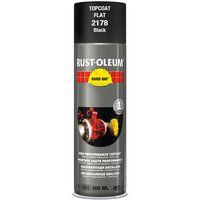 RUST-OLEUM 2178 Hard Hat Topcoat Ral-Colours, The Nr. 1 Industrial Paint Aerosol. Go Further, Work Faster, Last Longer!, Matt black -RAL 9005