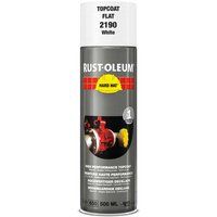RUST-OLEUM 2190 Hard Hat Topcoat Ral-Colours, The Nr. 1 Industrial Paint Aerosol. Go Further, Work Faster, Last Longer!, Matt white
